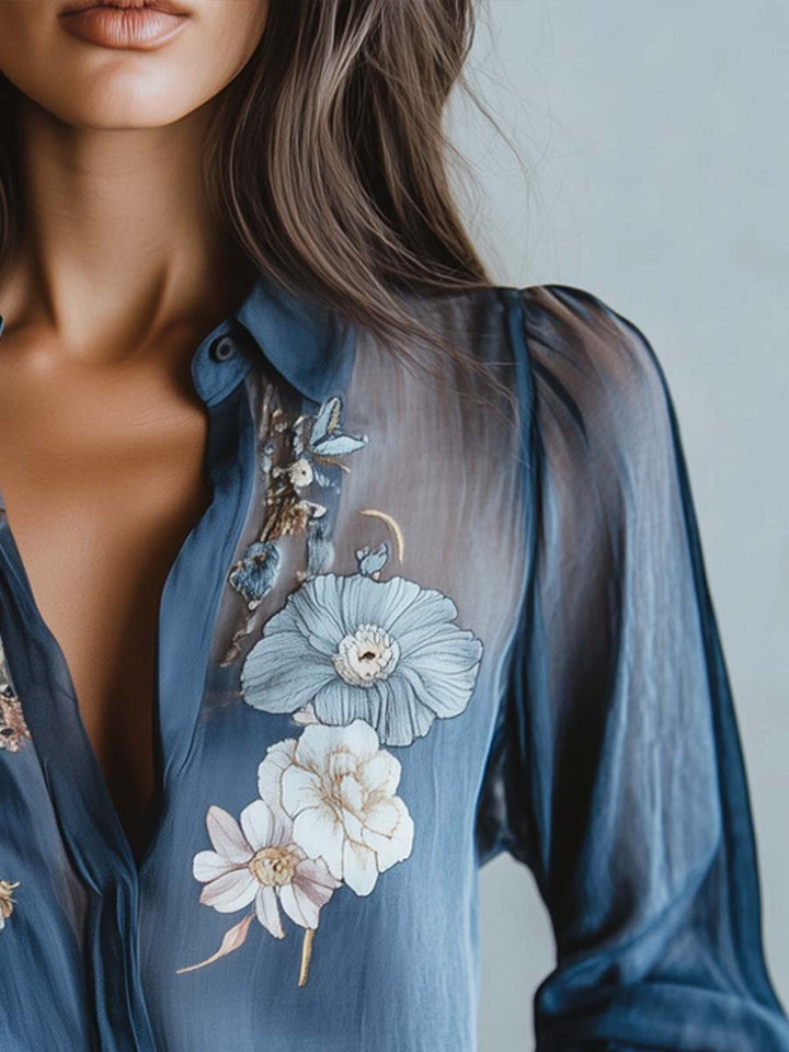 Aretha | Floral Boho Chic Women's Blouse