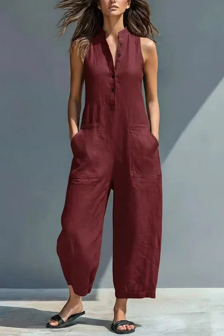 Aubree | Elegant Linen Jumpsuit