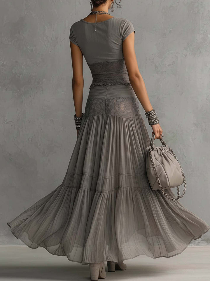 Esmeralda | Sheer Layered Maxi Set