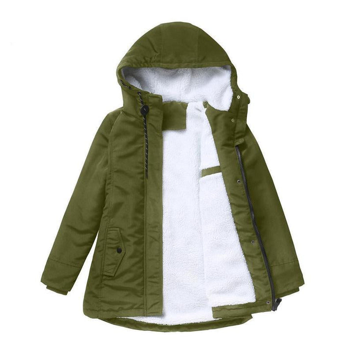Glenda – Hooded Parka Coat with Fleece Lining