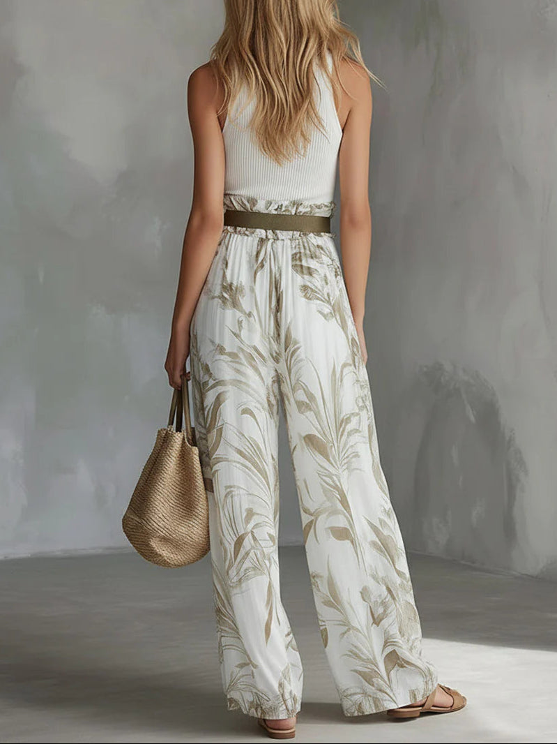 Gracelyn | Printed Wide-Leg Summer Set