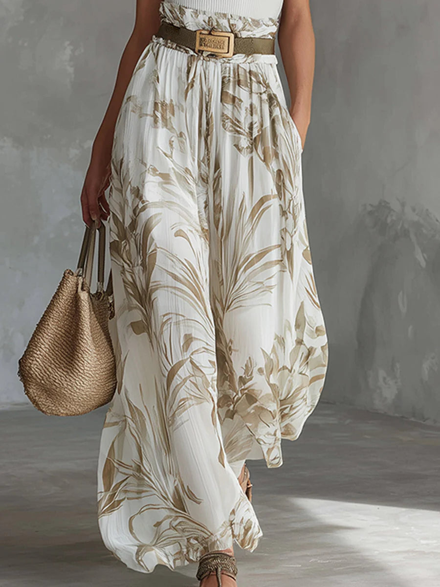 Gracelyn | Printed Wide-Leg Summer Set