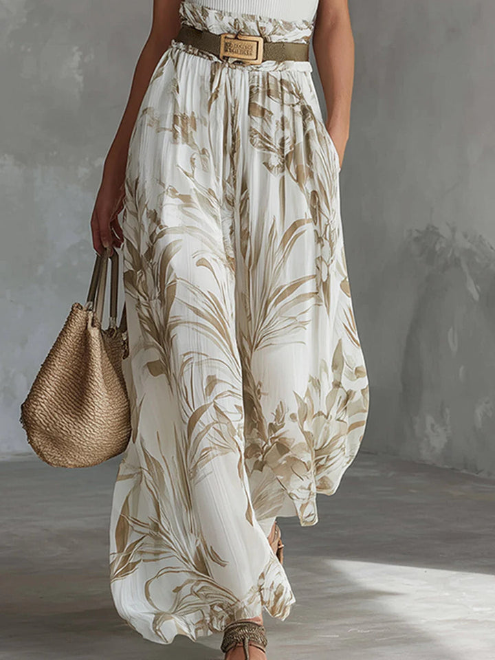 Gracelyn | Printed Wide-Leg Summer Set