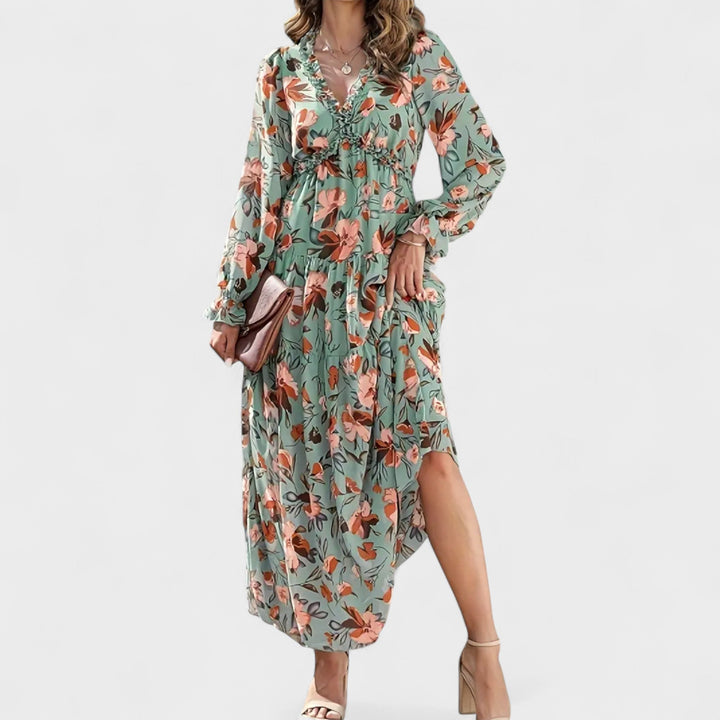 Forsythia | Floral Tiered Maxi Dress