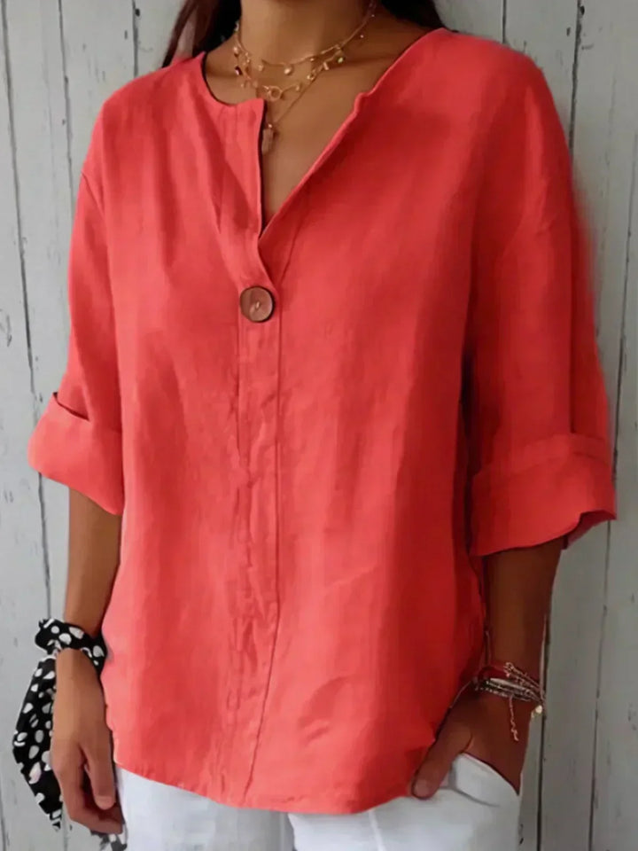 Idalia | Casual V-Neck Blouse