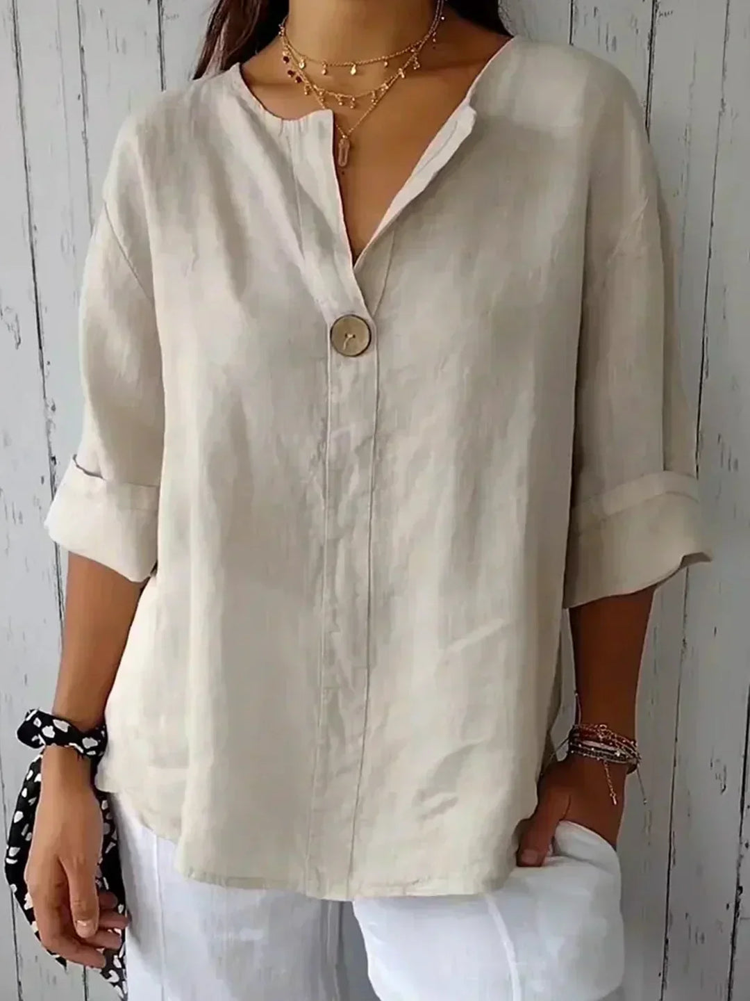 Idalia | Casual V-Neck Blouse