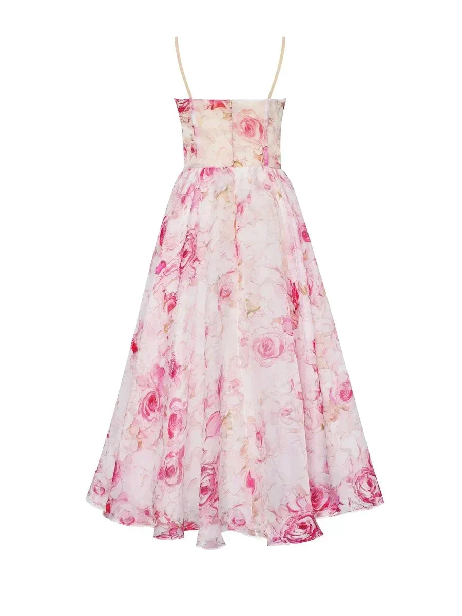 Karlee | Elegant Printed Strapless Dress