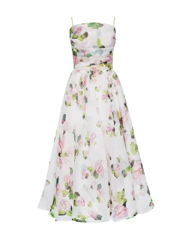 Karlee | Elegant Printed Strapless Dress