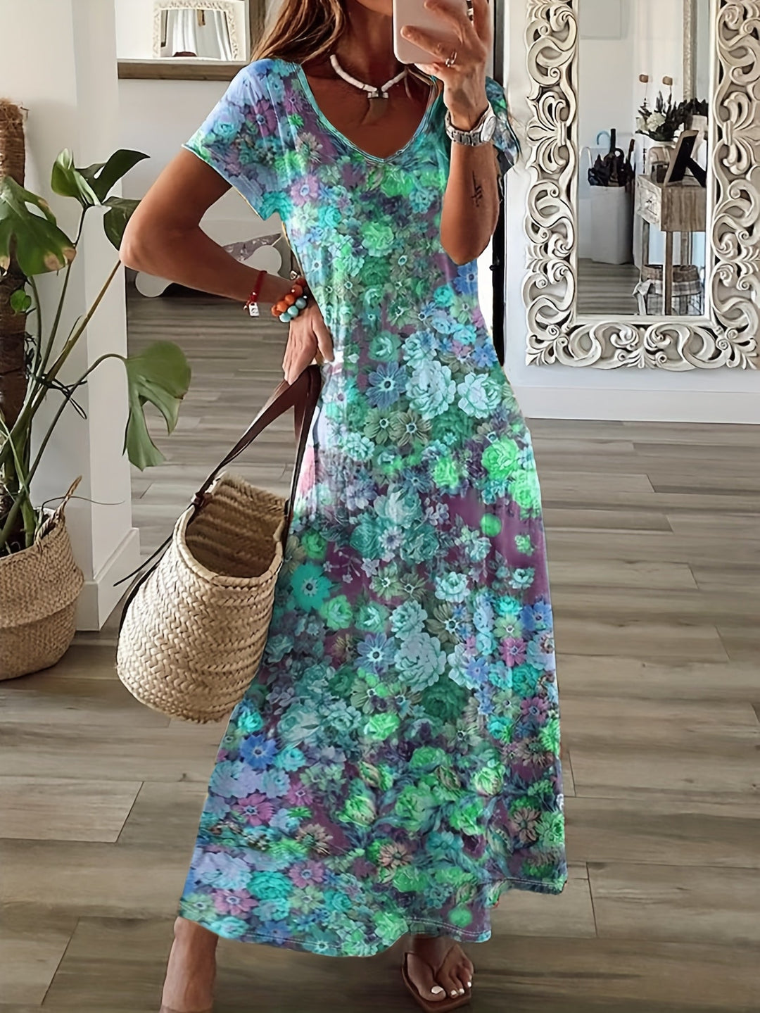 Simone | Artistic Tummy-Flattering Dress