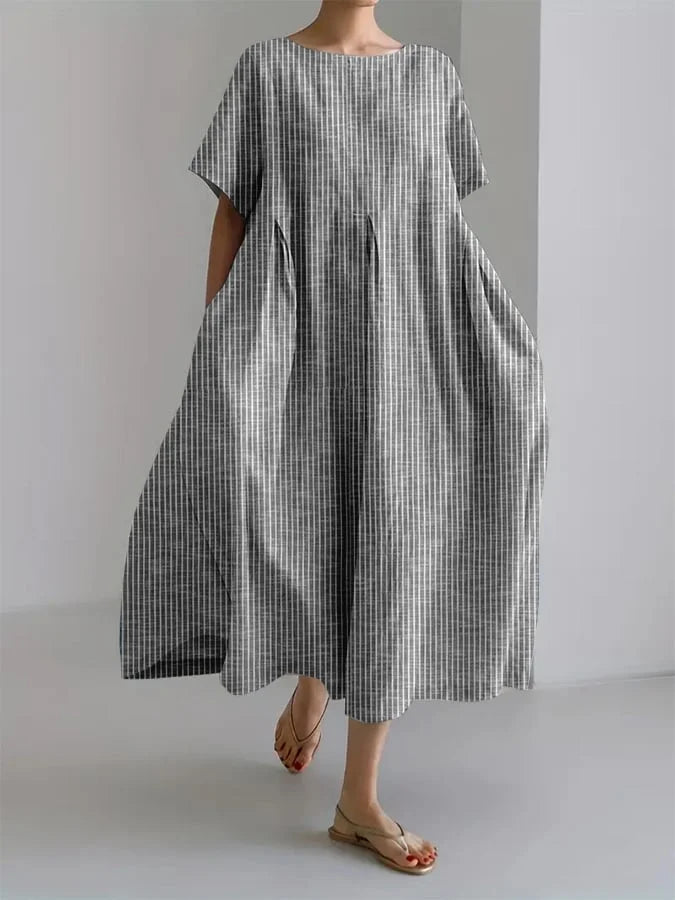 Shada | Flattering Summer Stripped Maxi Dress