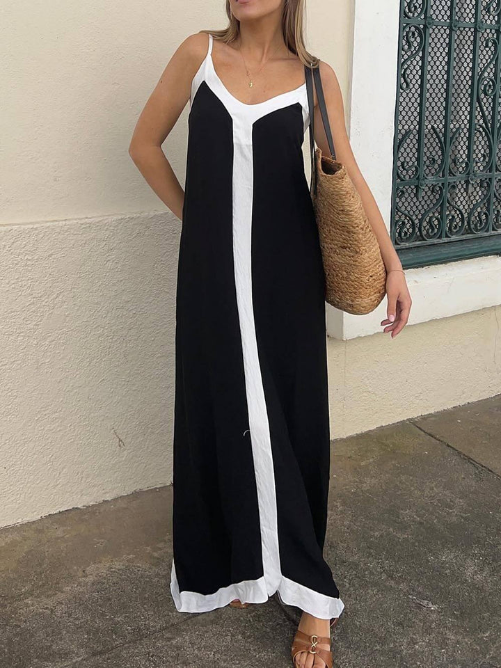 Cassidy | Island Style Lavechic Colorblock Midi Dress Look