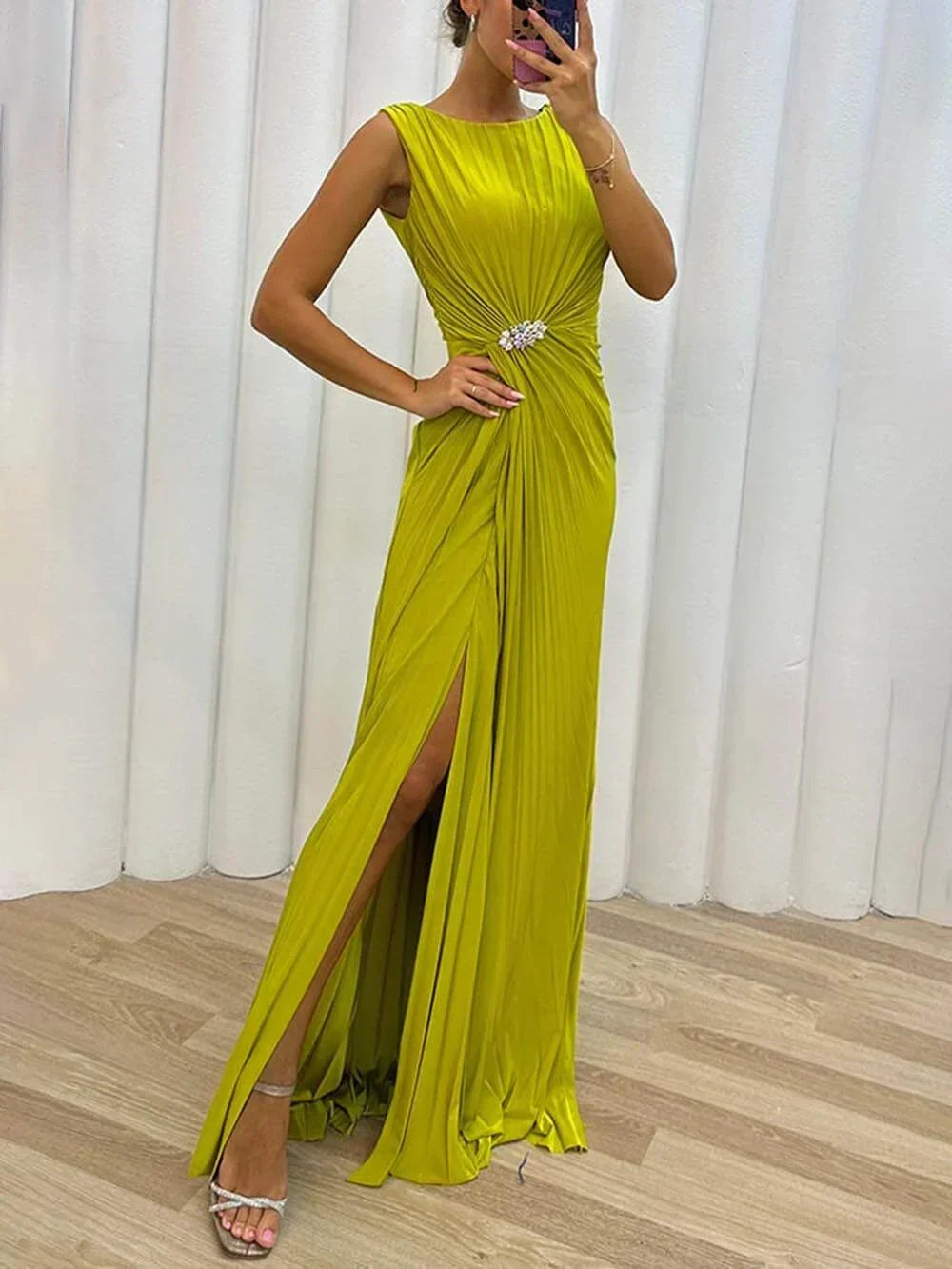 Karlee | Elegant High Collar Dress