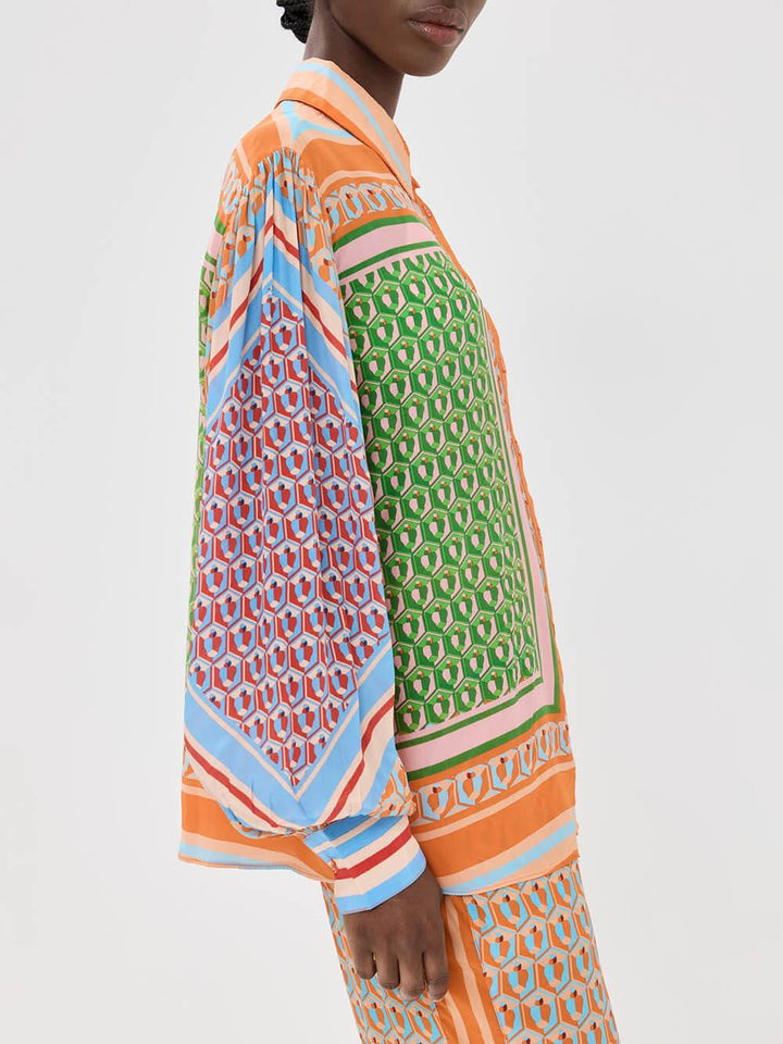 Neila | Tropical Look Colorful Unique Shirt
