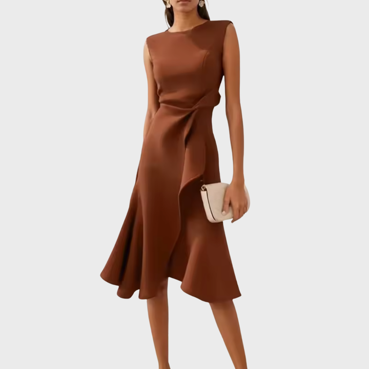 Nora | Draped Asymmetric Midi