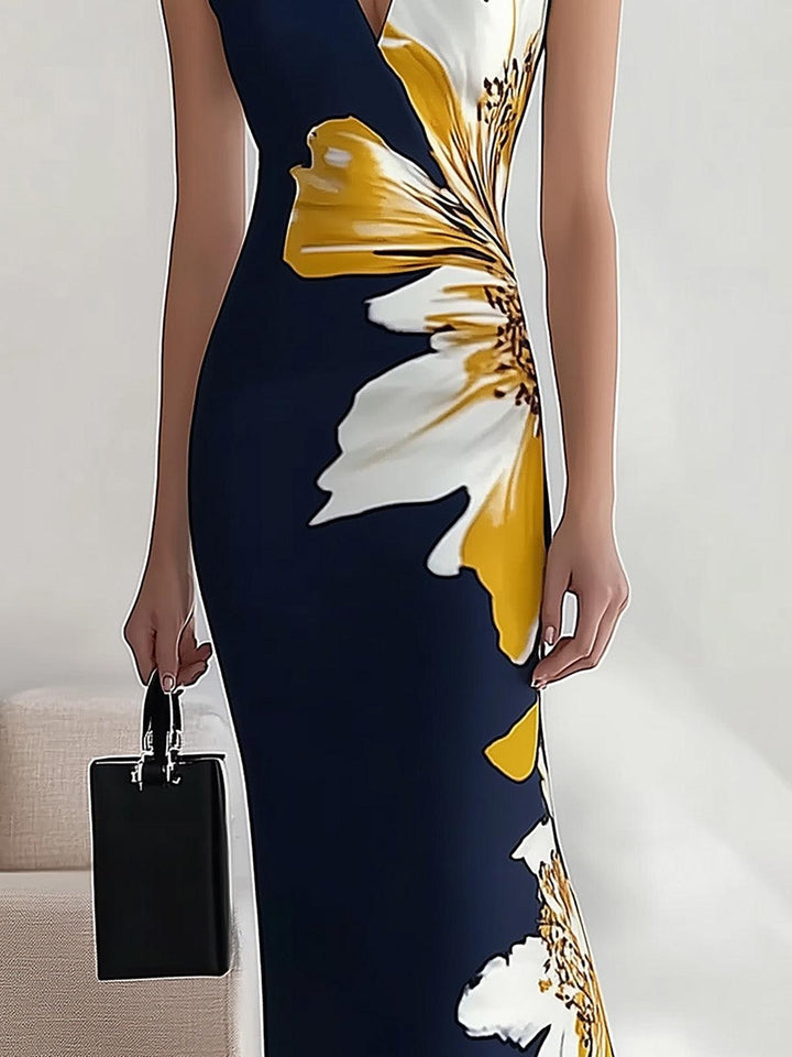 Khadija | Beach Glam Elegant Workplace Festival Midi Dress