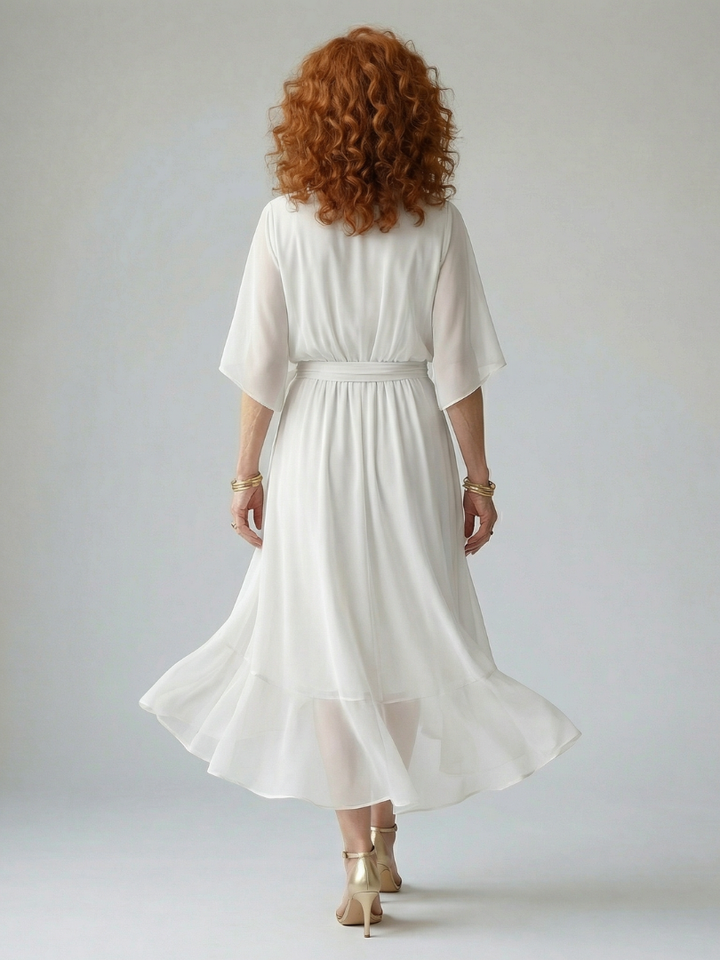 Alanna | Light Drape Midi Dress
