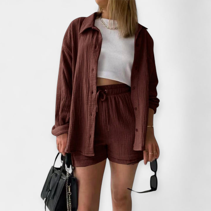 Promise | Color Summer Outfit - Top and Shorts