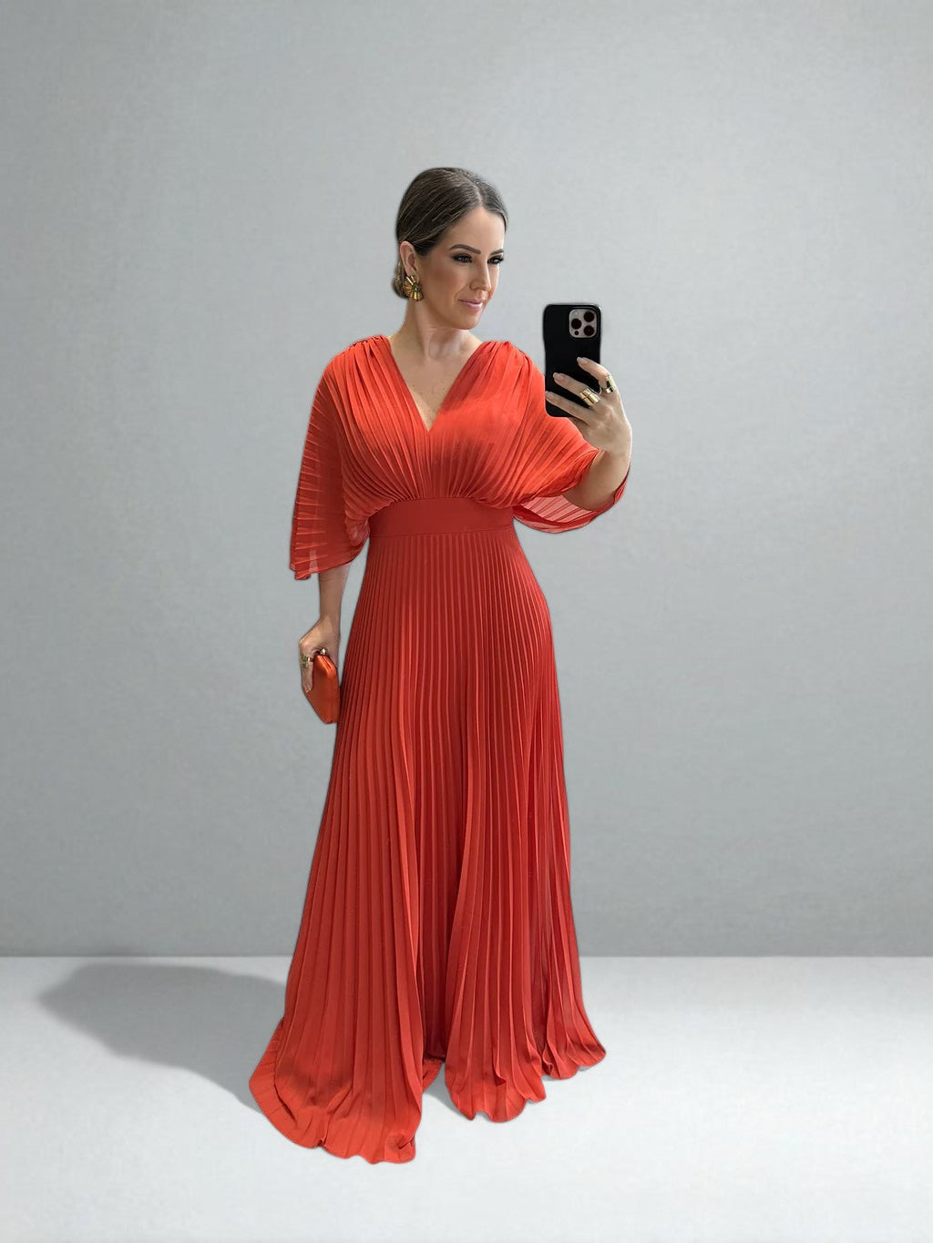 Hollis | Elegant Pleated Maxi Dress