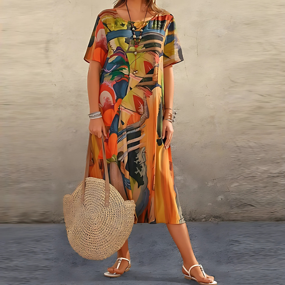 Amani | Elegant Floral Dress