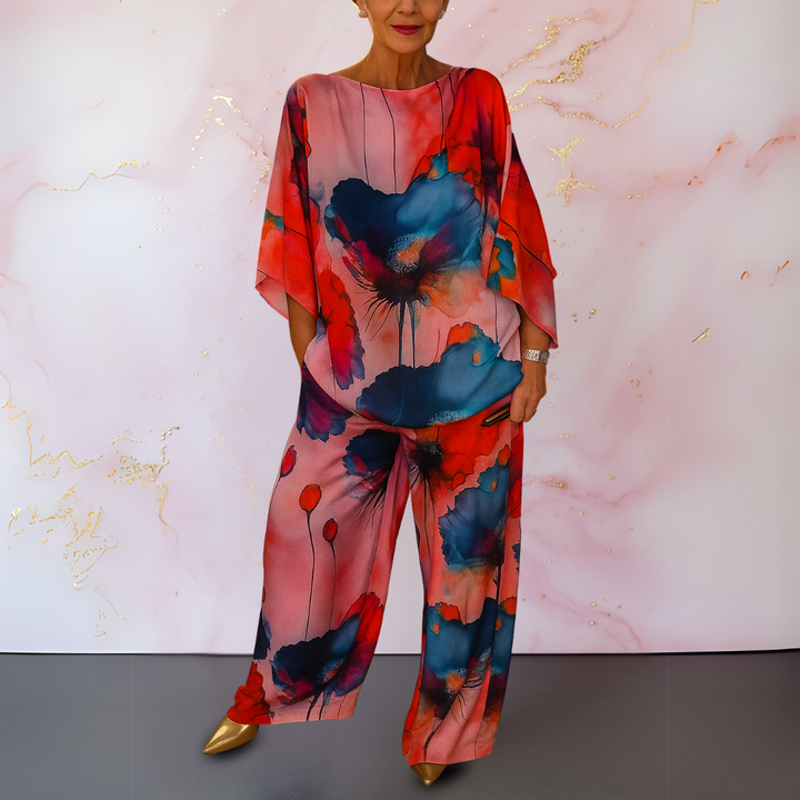Delia | Satin Two-Piece Women's Set