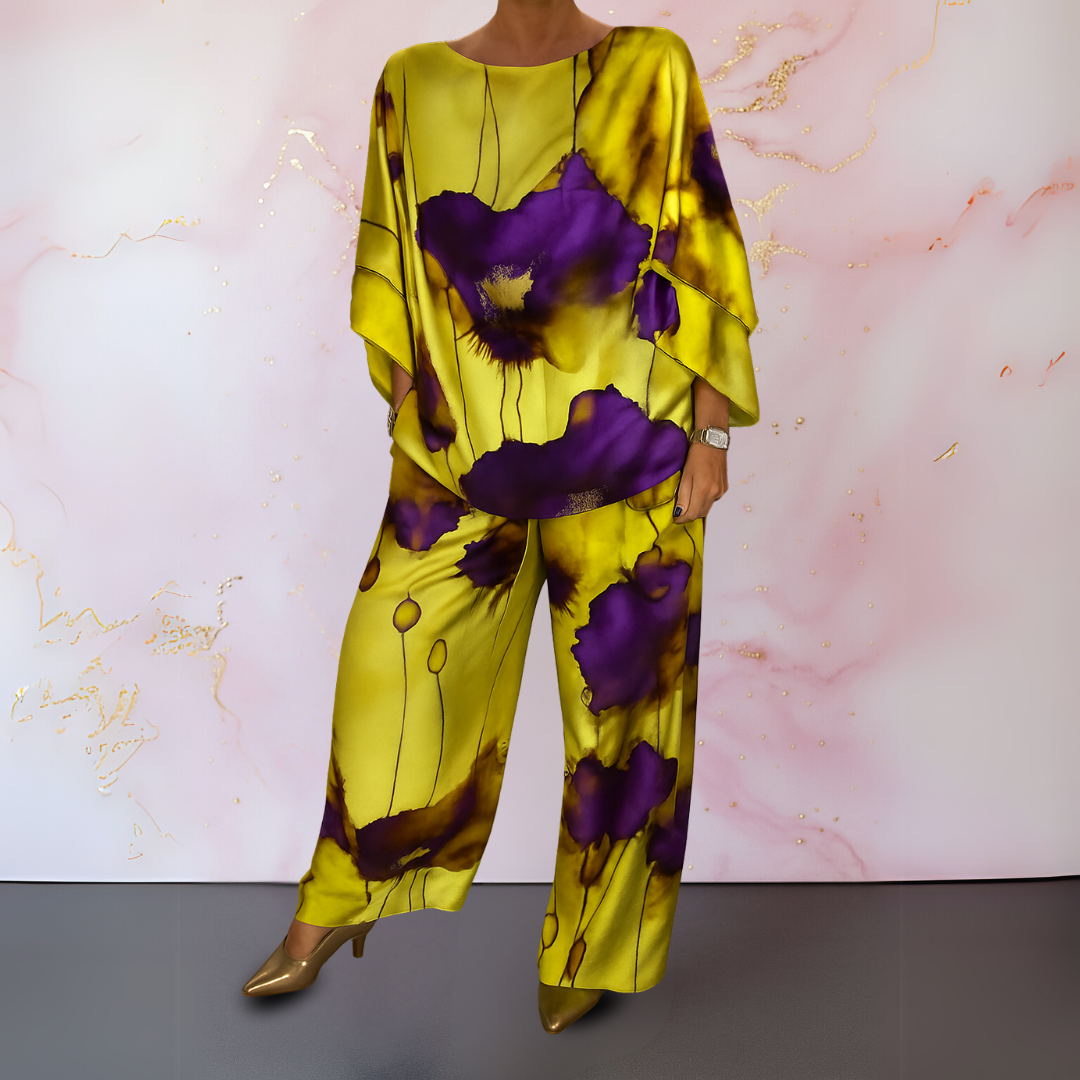 Delia | Satin Two-Piece Women's Set
