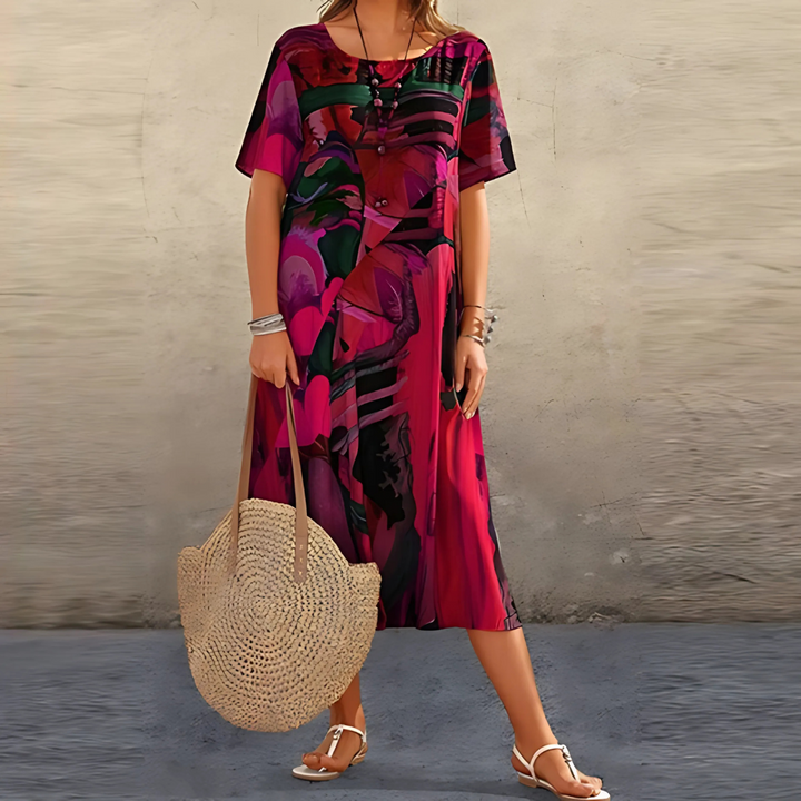 Amani | Elegant Floral Dress