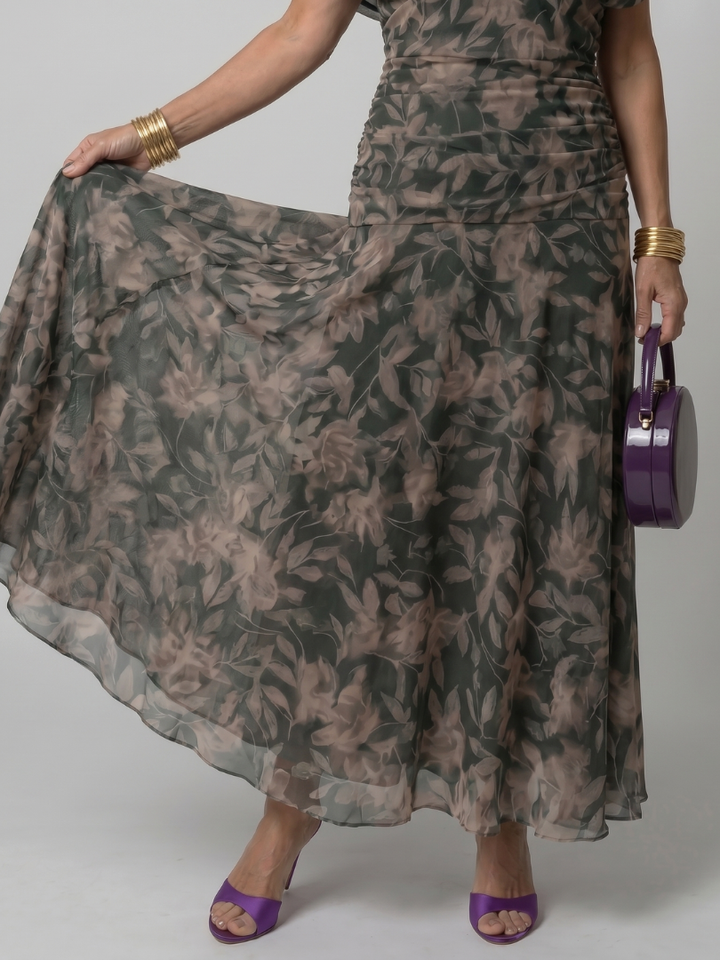 Ava | Off-Shoulder Flow Midi Dress