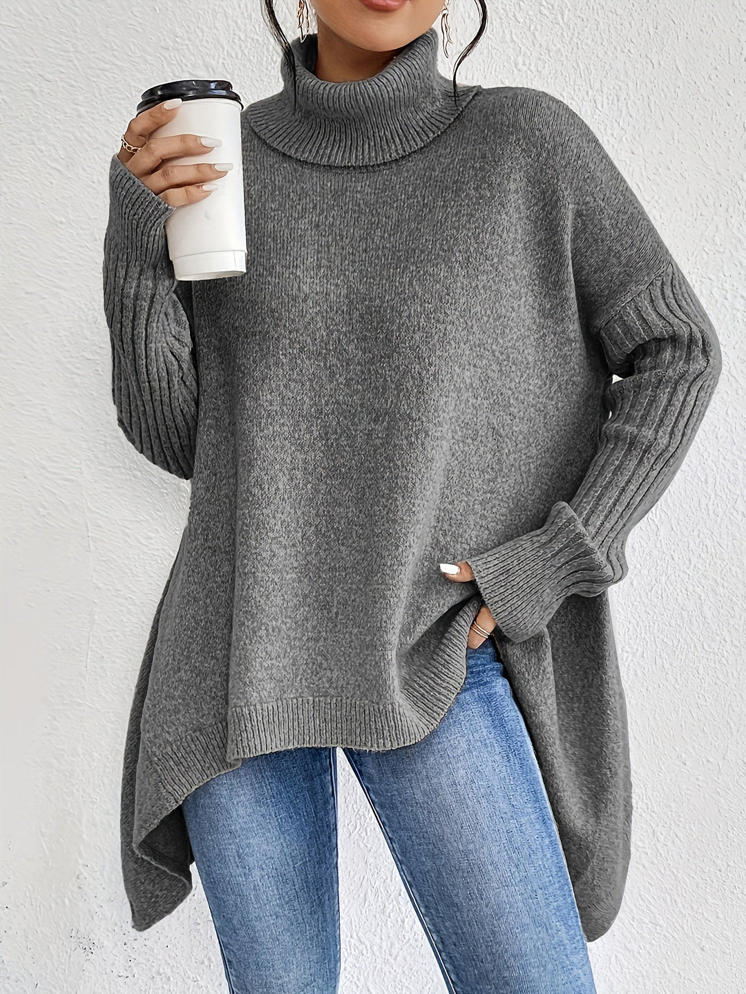 Jodi – Turtleneck Oversized Casual Sweater