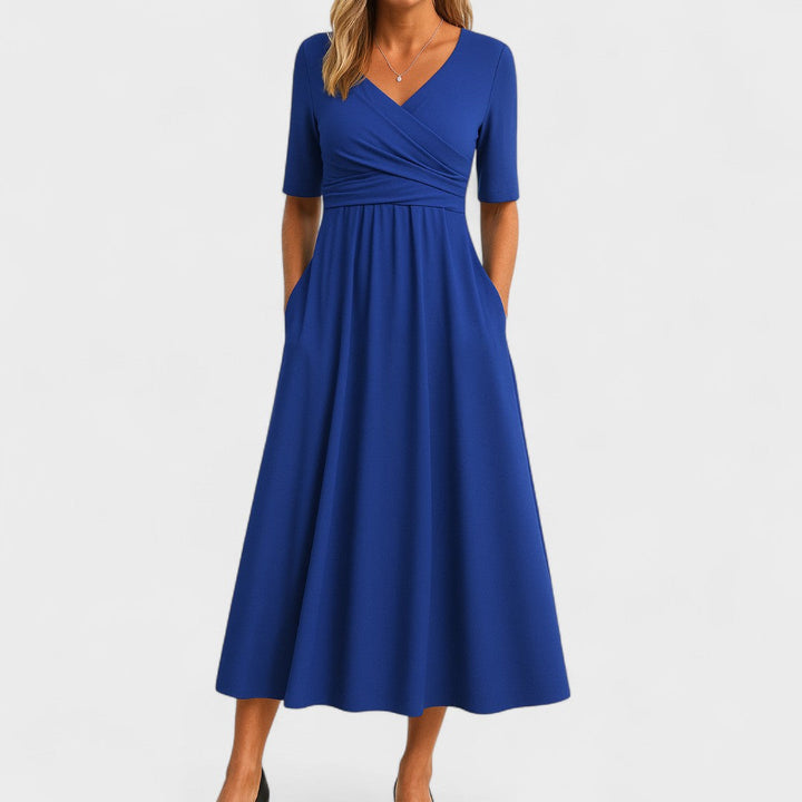 Eleanor | Elegant Midi Dress with Pockets