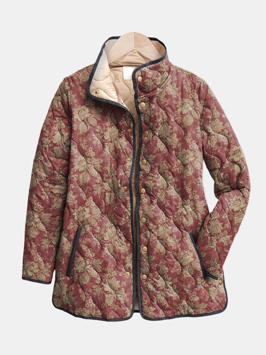 Rolanda | Retro Floral Print Jacket
