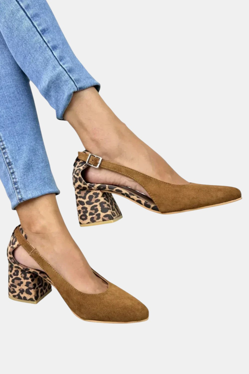 Cammie | Leopard Print Heel Slingbacks