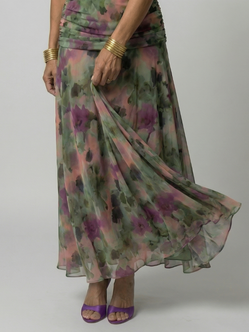 Elin | Off Shoulder Flow Midi Dress