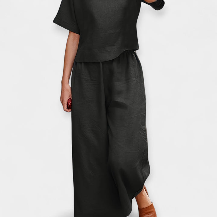 Seren | Breezy Short Sleeve Pantsuit