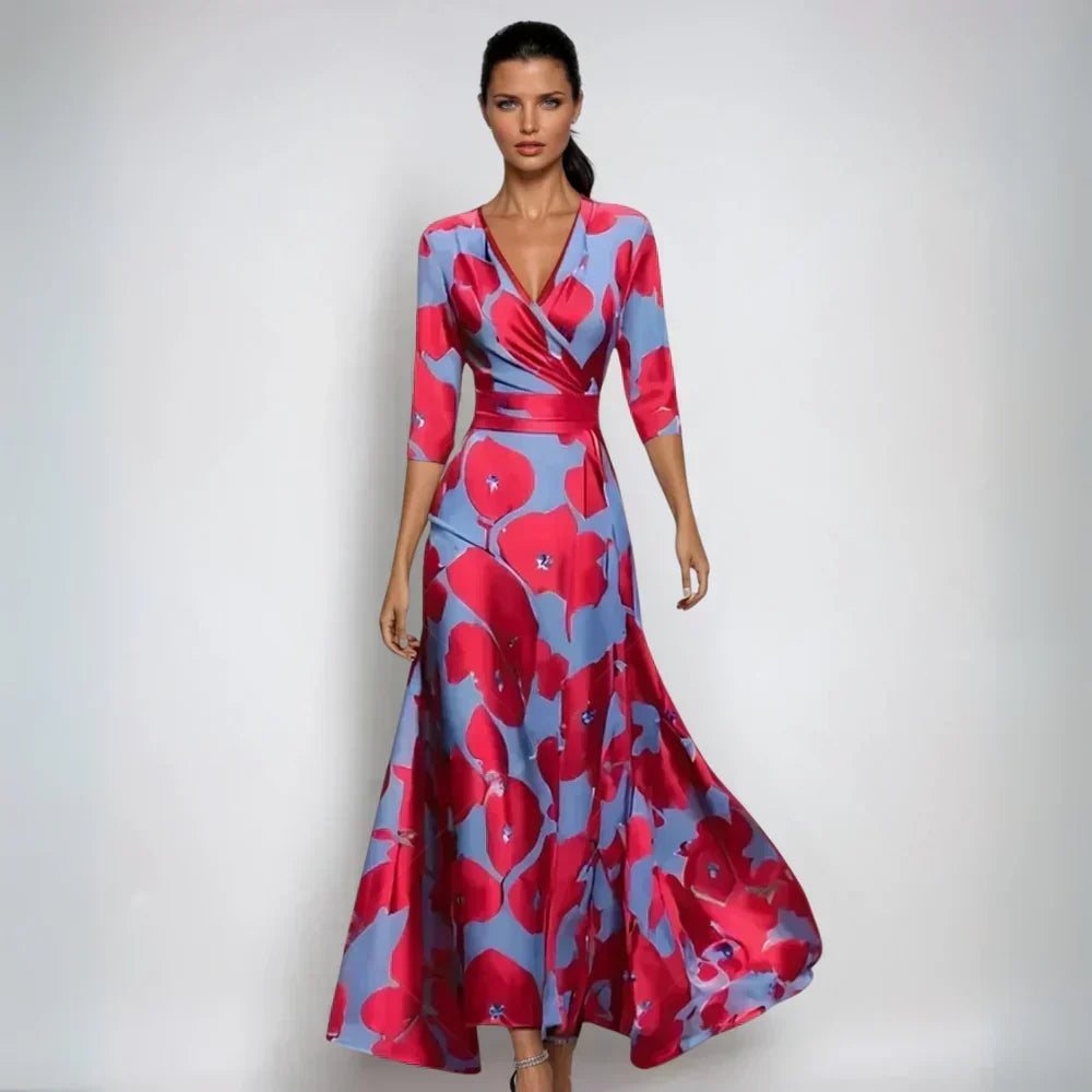 Marlee | Elegant Floral a-Line Dress