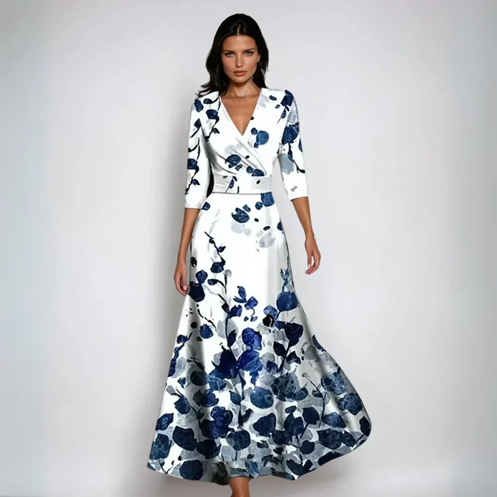 Marlee | Elegant Floral a-Line Dress