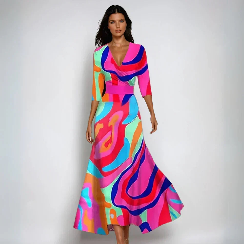 Marlee | Elegant Floral a-Line Dress