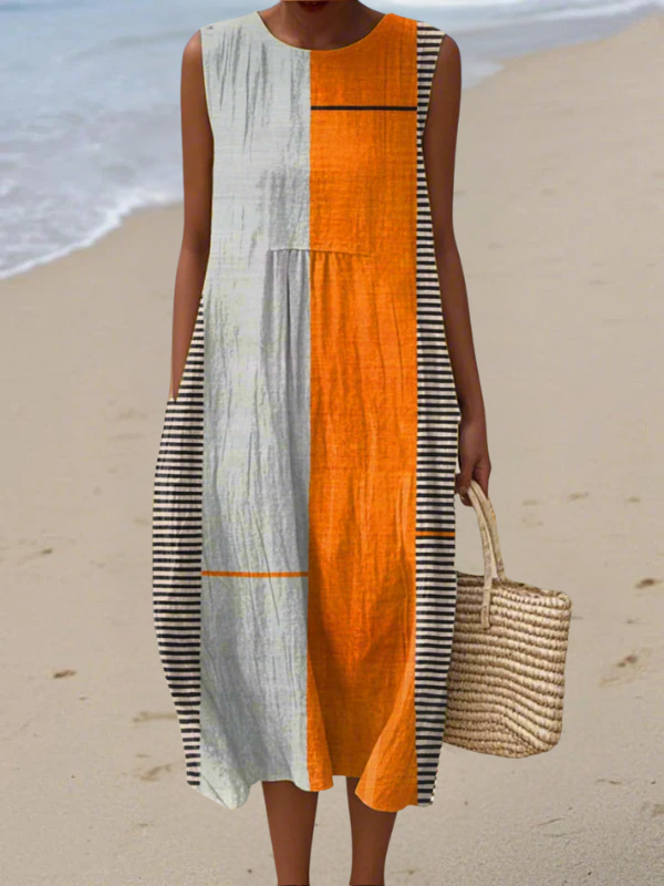 Rae | Colorblock Midi Dress