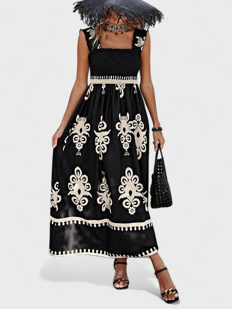 Avery | Maxi Dress with Smocked Bodice