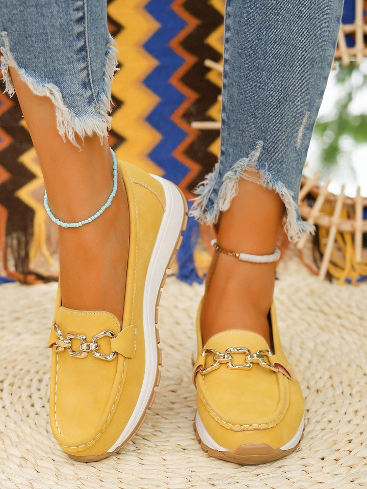 Dana | Flat Buckle Loafers