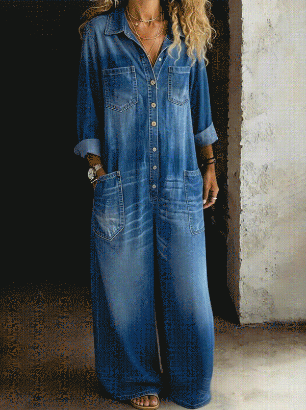 Scarlett | Comfort Denim Jumpsuit