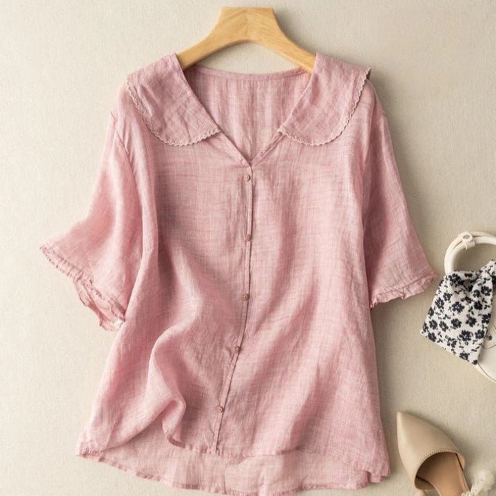 Raquel | Vintage Blouse with Button Detail