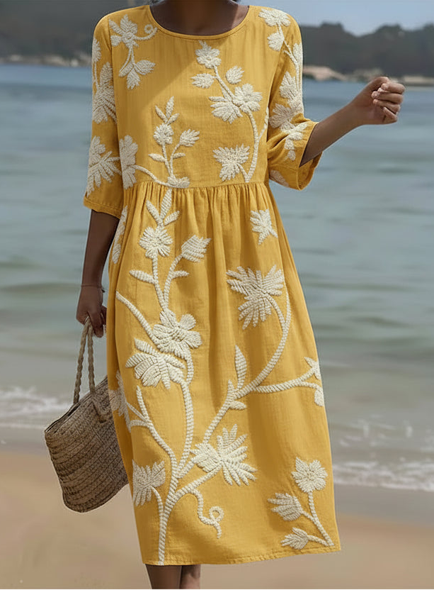 Cathleen | Elegant Floral Dress