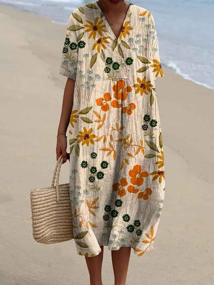 Audrey | Floral Comfort Maxi Dress