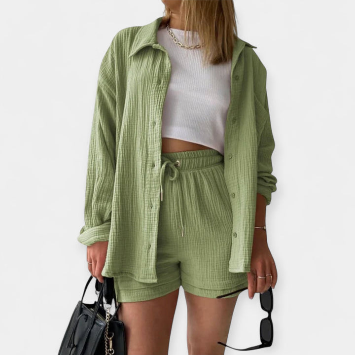 Promise | Color Summer Outfit - Top and Shorts