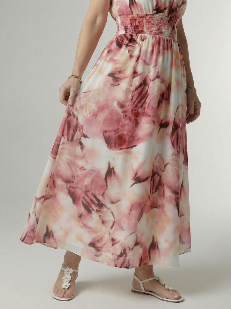 Jayla | Gathered Halter Midi Dress