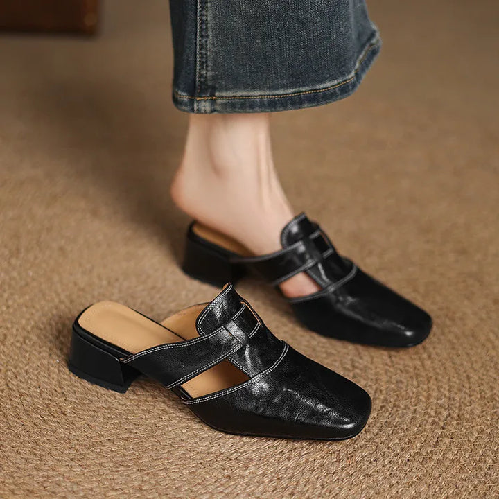Alayna | Genuine Leather Mules