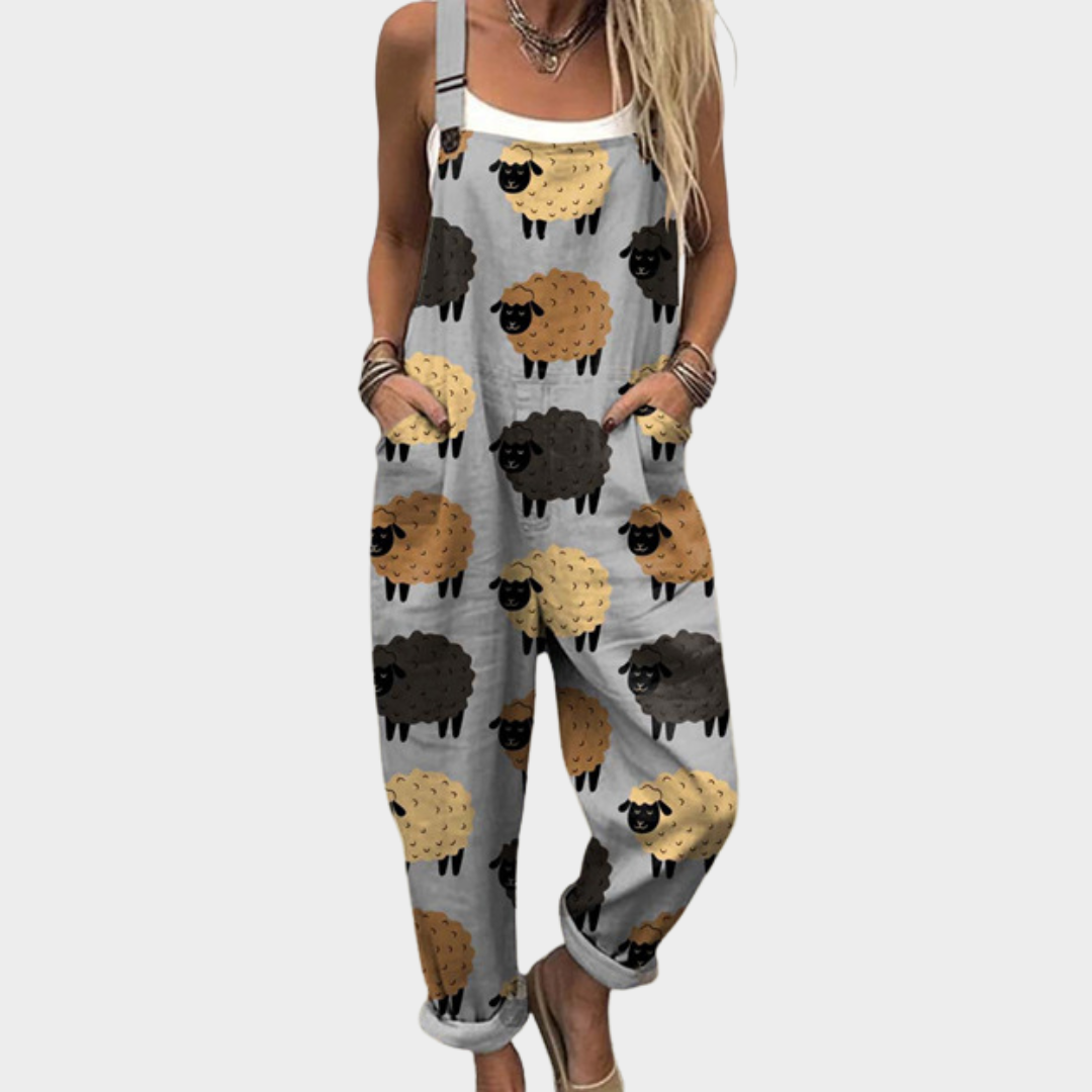 Maya | Soft Gray Overalls