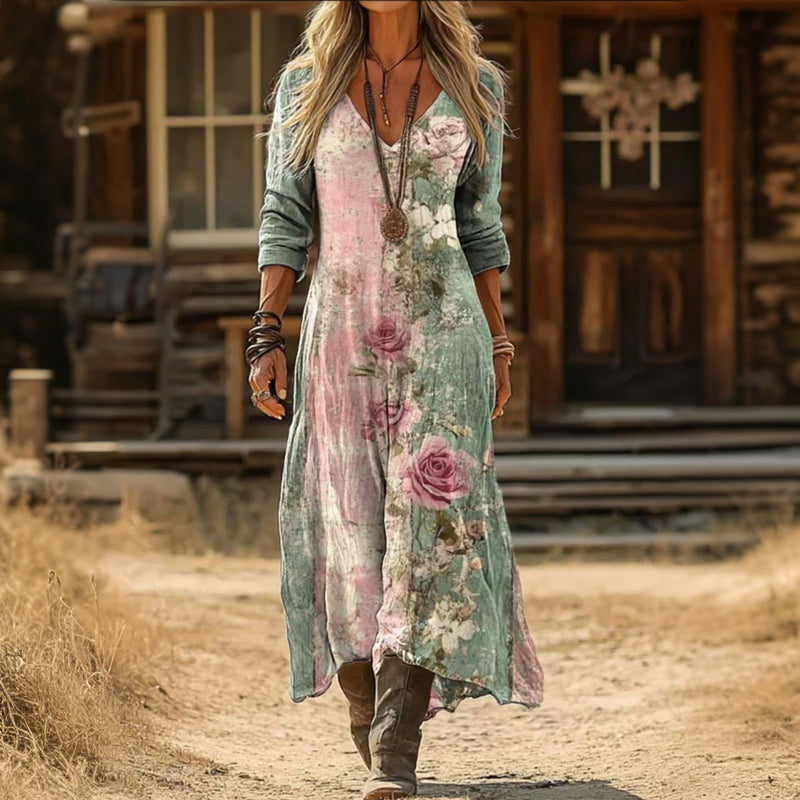 Kaela | Vintage-Inspired Long Sleeve Casual Dress