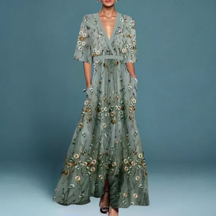 Kirsten | Elegant Floral Wrap Dress