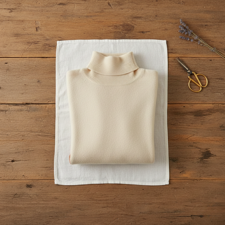 Renata – Color-block Turtleneck Sweater